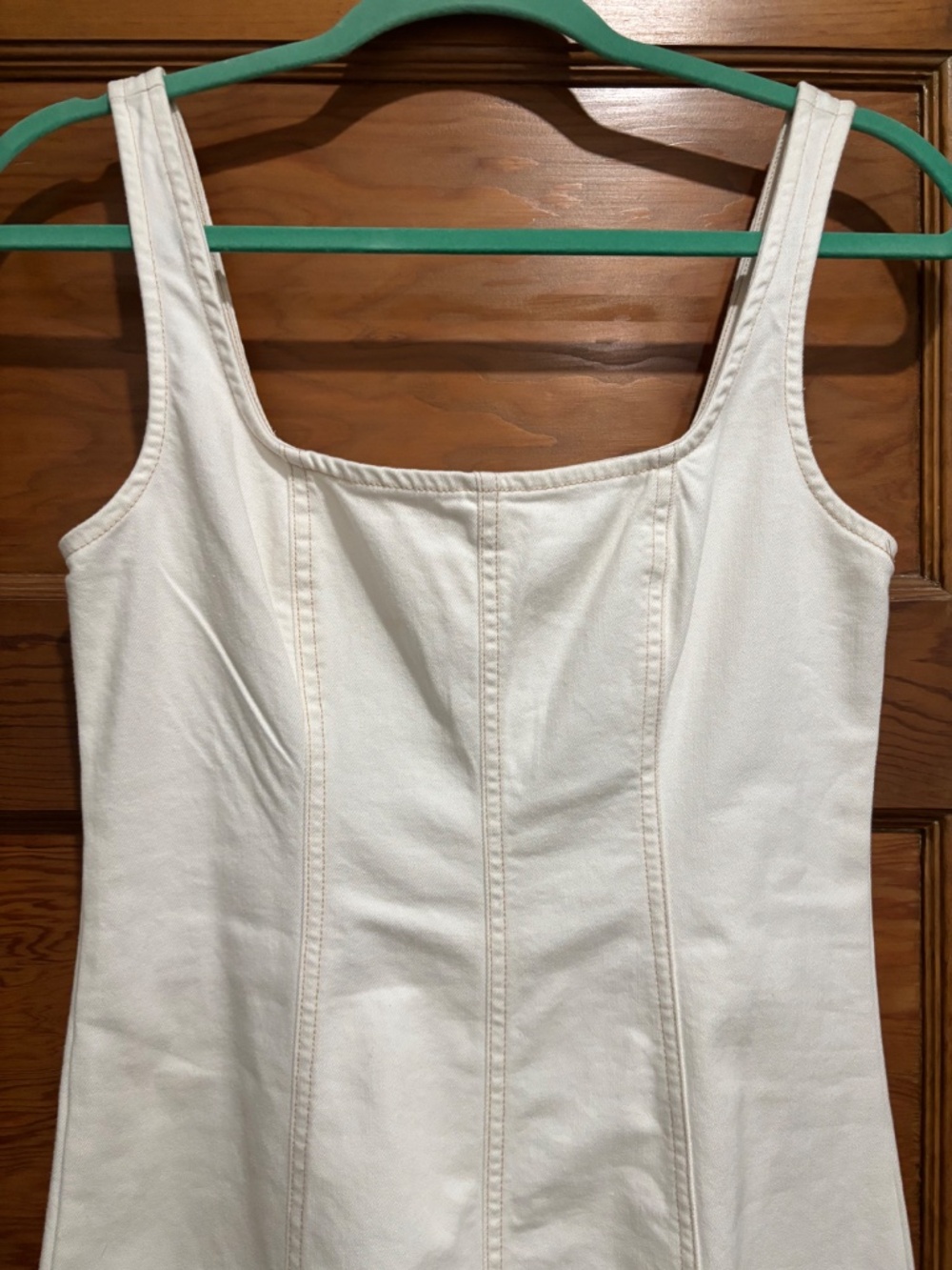 OLD NAVY CREAM DENIM DRESS - Picture 2 of 6